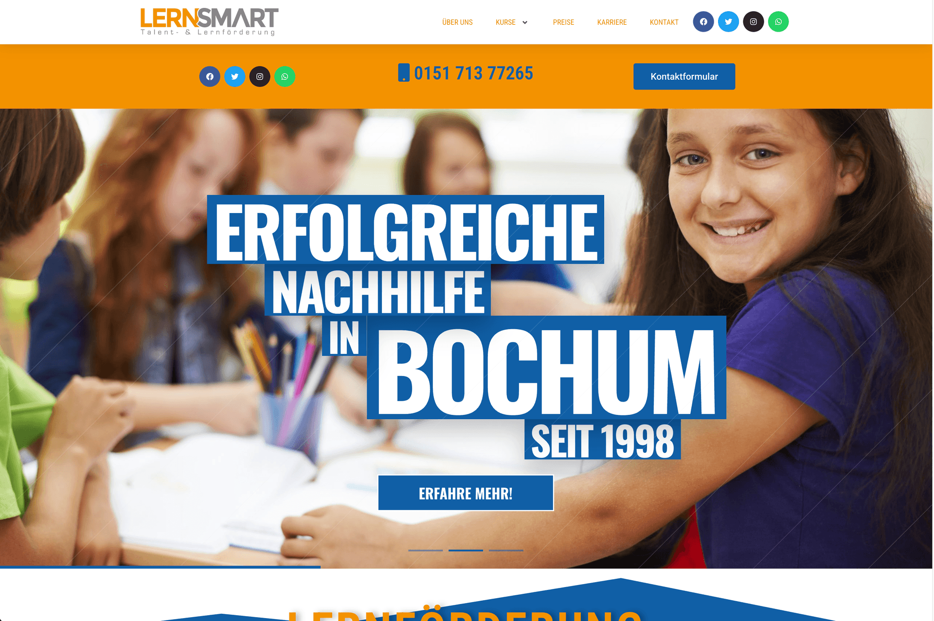lern-smart.de Website Design